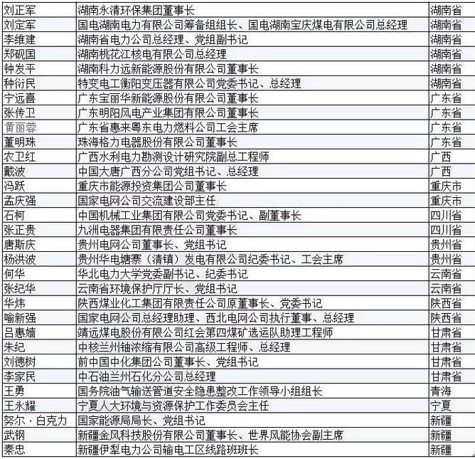 有哪些能源電力大佬將參加兩會？
