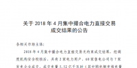 河南4月集中撮合電力直接交易成交結(jié)果：成交電量5.52億千瓦時(shí)