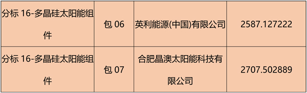 國網(wǎng)2018綜合能源服務(wù)項目招標(biāo)光伏組件、逆變器中標(biāo)名單