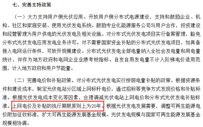 光伏補(bǔ)貼是不是20年以后就取消了？