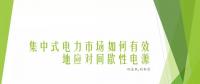 集中式電力市場設計的北美經(jīng)驗