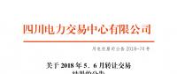 四川2018年5、6月轉(zhuǎn)讓交易結(jié)果